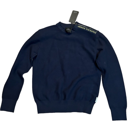 NWT Mens Armani exchange long sleeve sweater/shirt with designer zipper. XS size - Picture 1 of 4